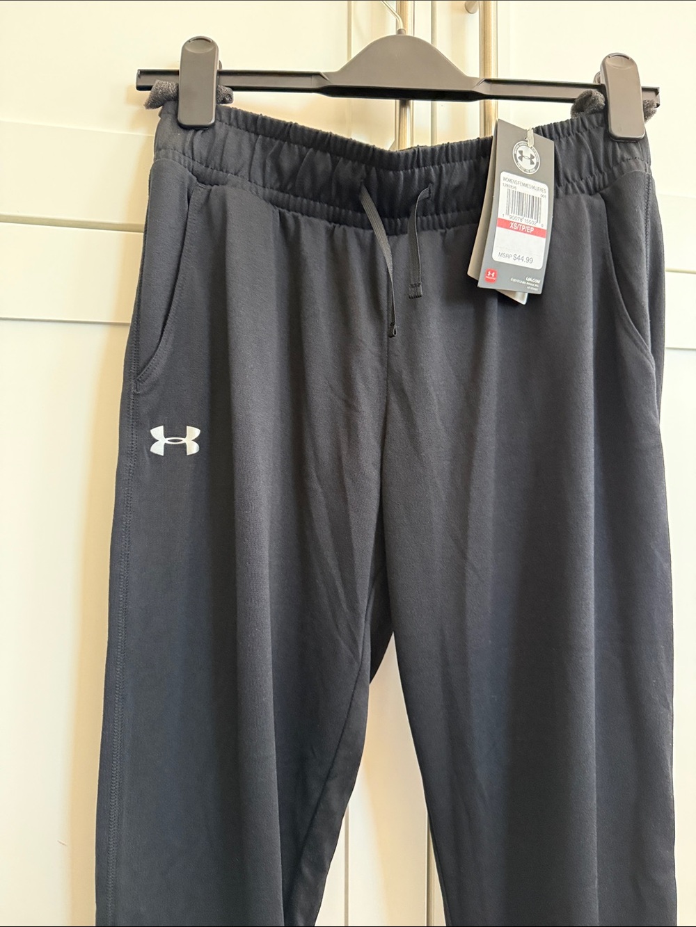 Under Armour Black Women's Jogger Track Pants with Logo Extra Small XS - Picture 3 of 6